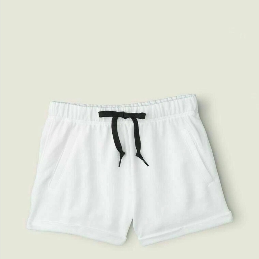 PINK Victoria's Secret Athletic Shorts White Black Drawstring